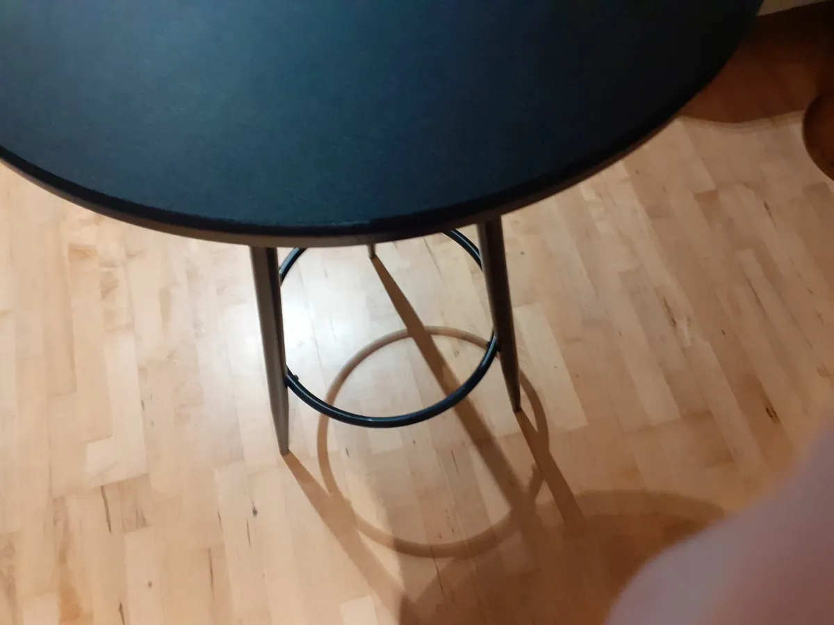 Tall Black Bar Table for kitchen - Image 4