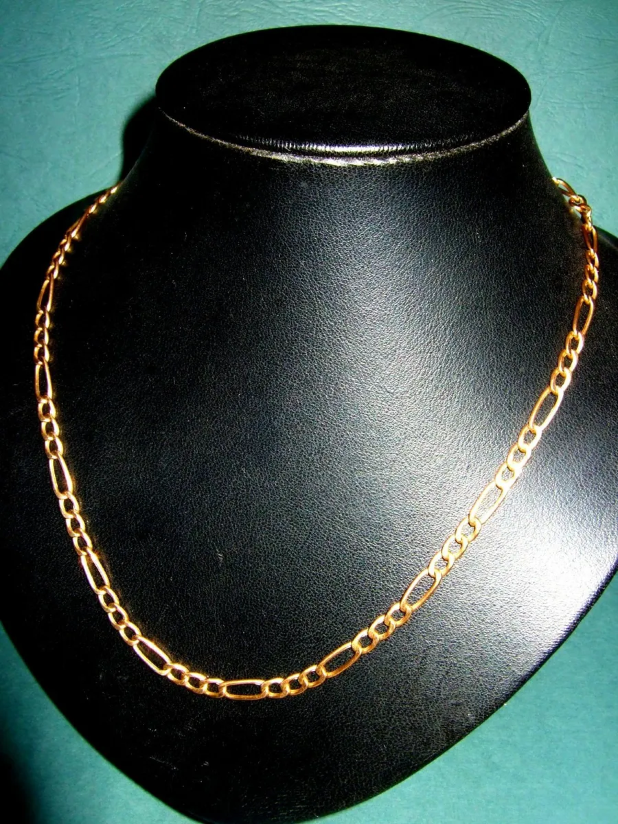 Vintage Hallmarked Figaro Chain 20" - Image 3