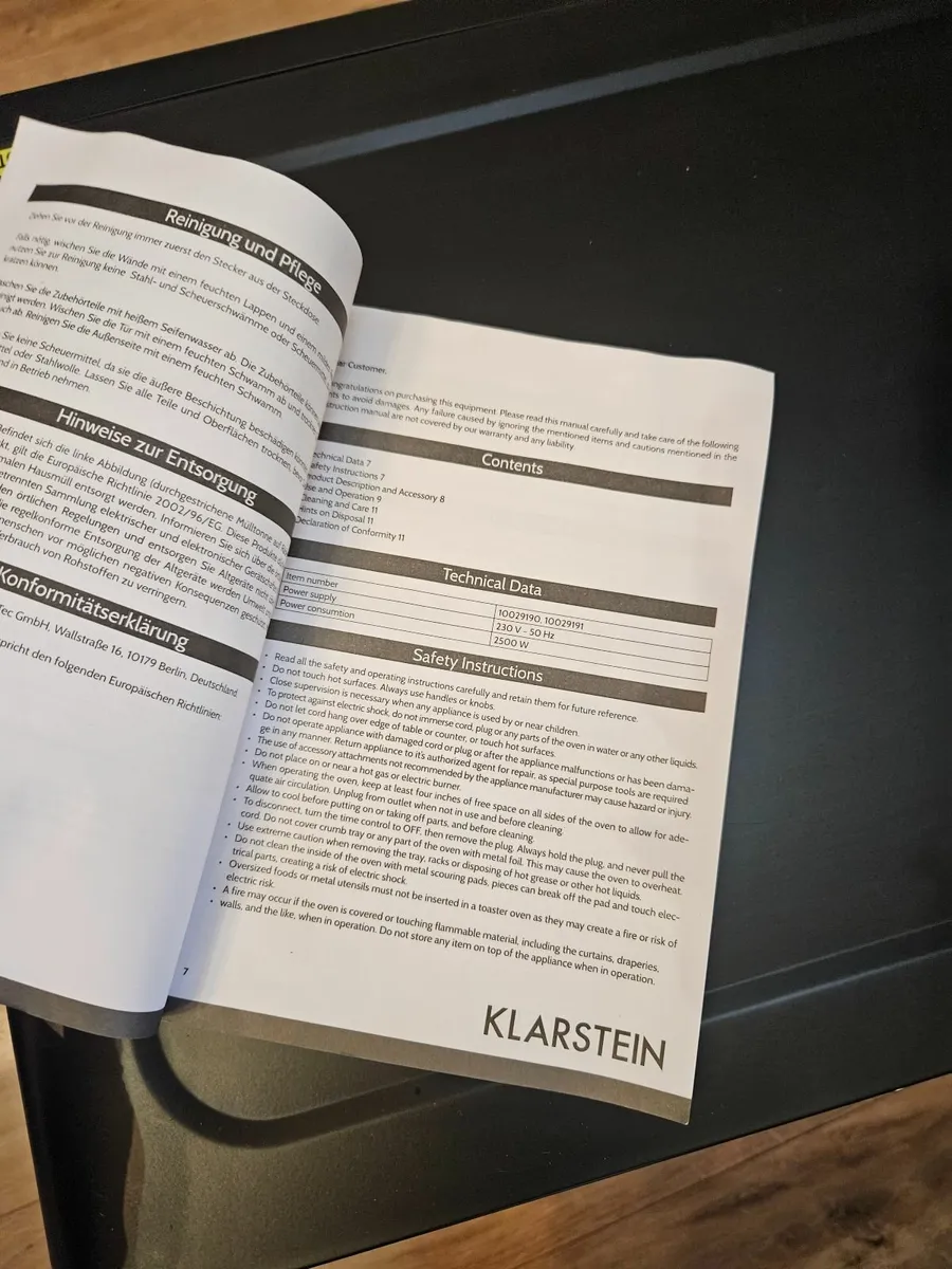 Klarestein Mini Oven 60L - Image 2