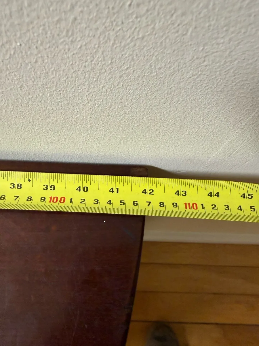 Half round antique table. - Image 4