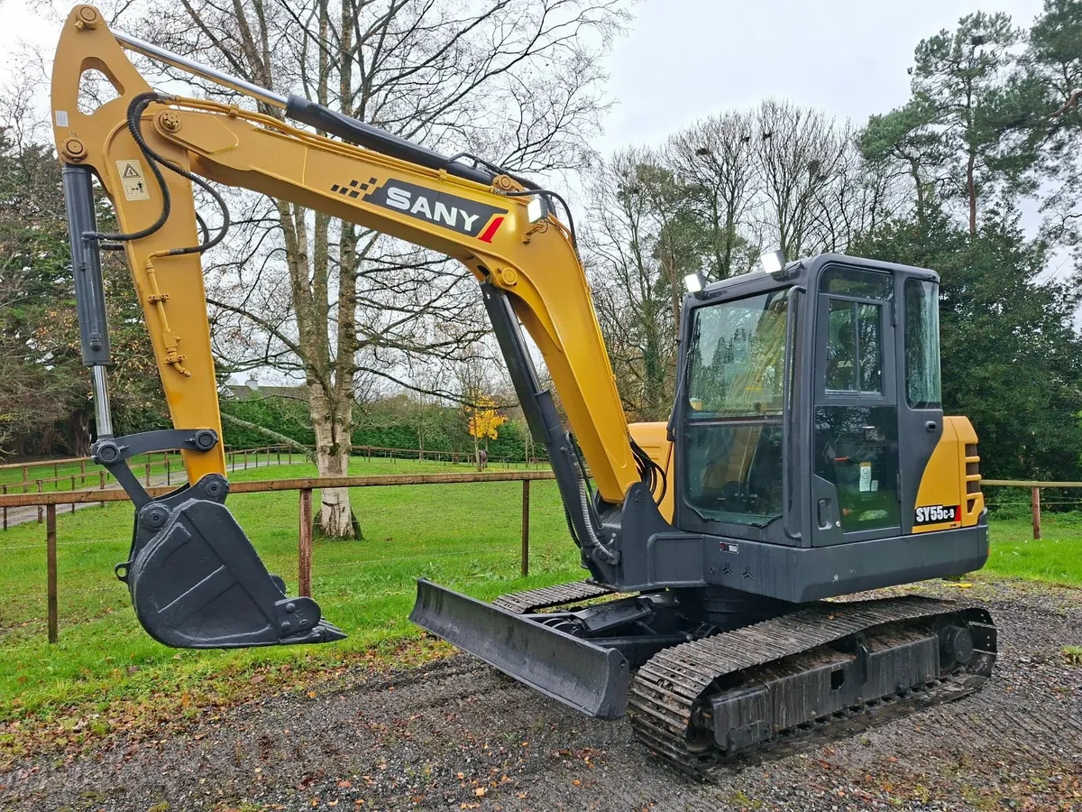 2018 Sany SY55C-9 Mini Digger Low hours - Image 1
