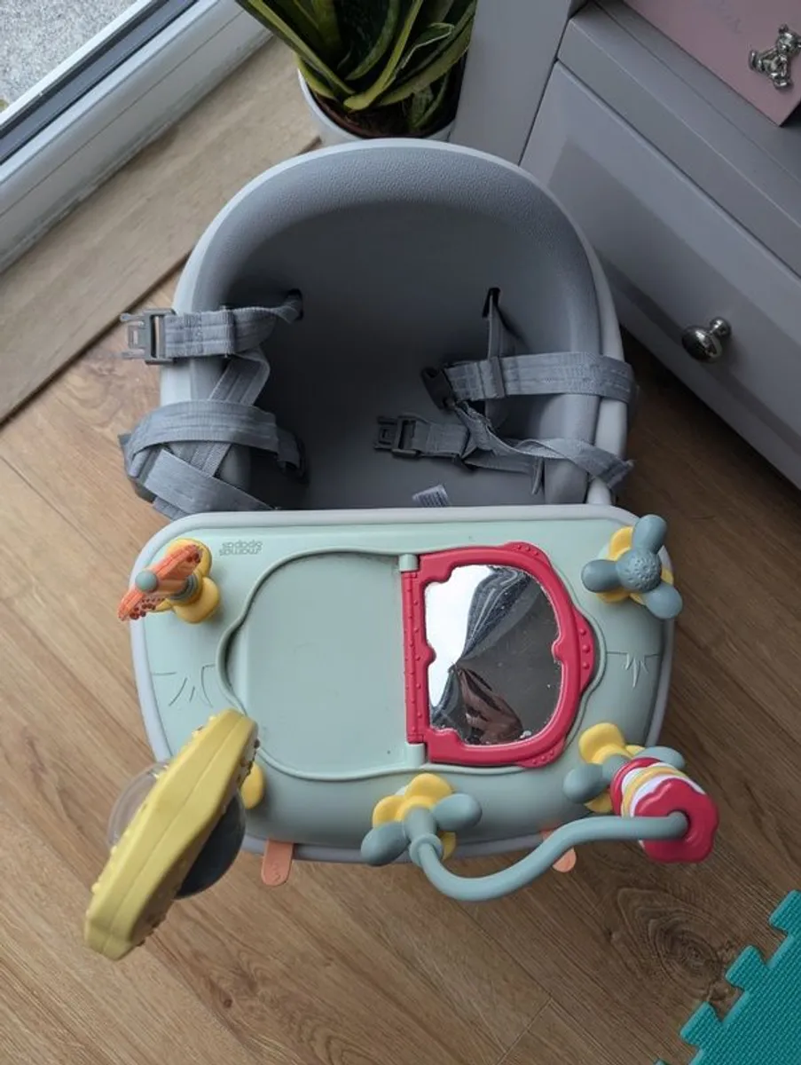 Mamas & Papas Baby Bug Floor And Booster Seat with Activity Tray - Image 1