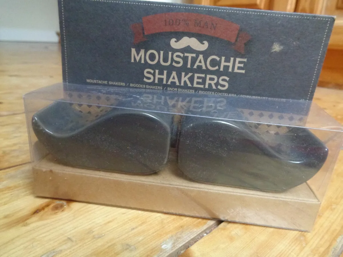 Moustache Salt & Pepper Shakers for Sale - Image 1