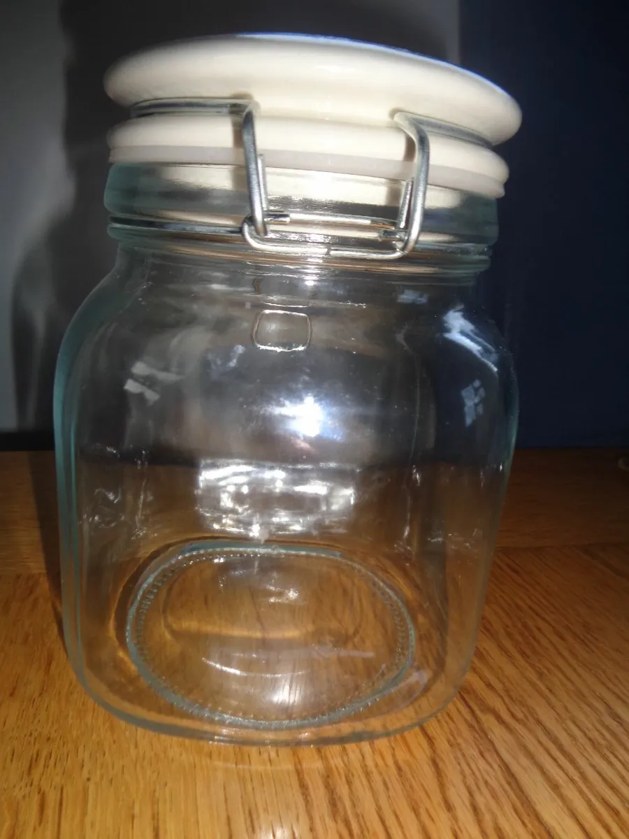Christmas Storage Jars x 2 for Sale - Image 3