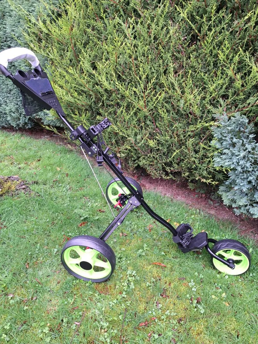 Golf trolley, 3-wheel, new. - Image 1