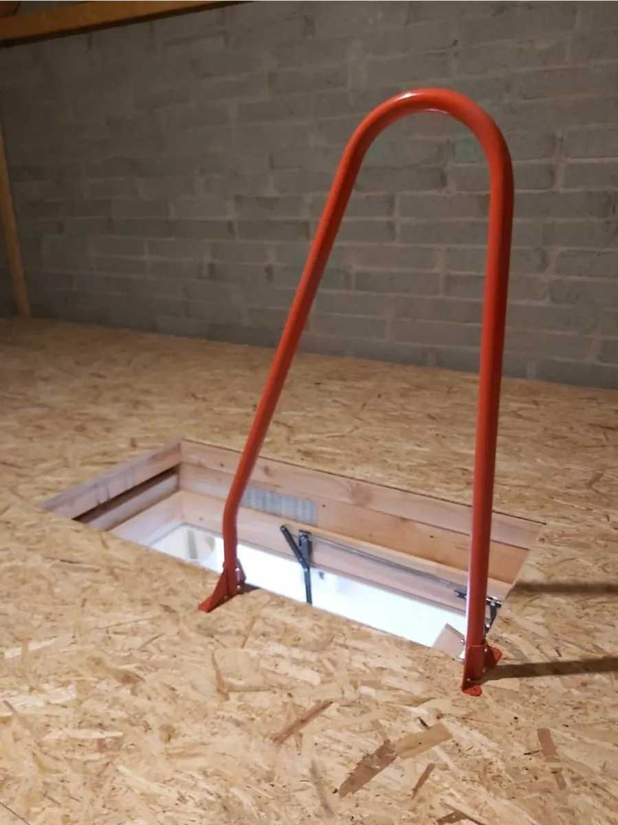 Attic safety rail