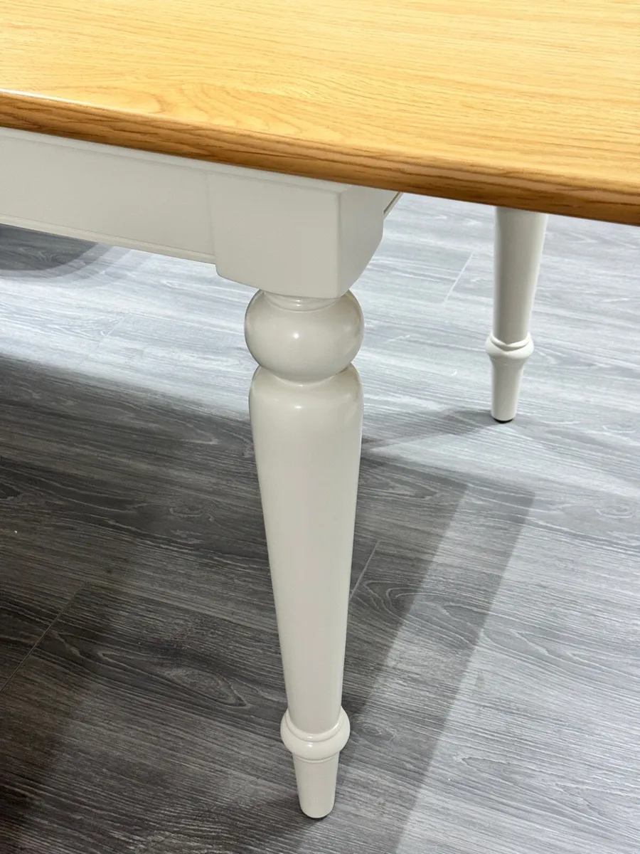 Solid Oak Dining Table Extendable New - Image 3