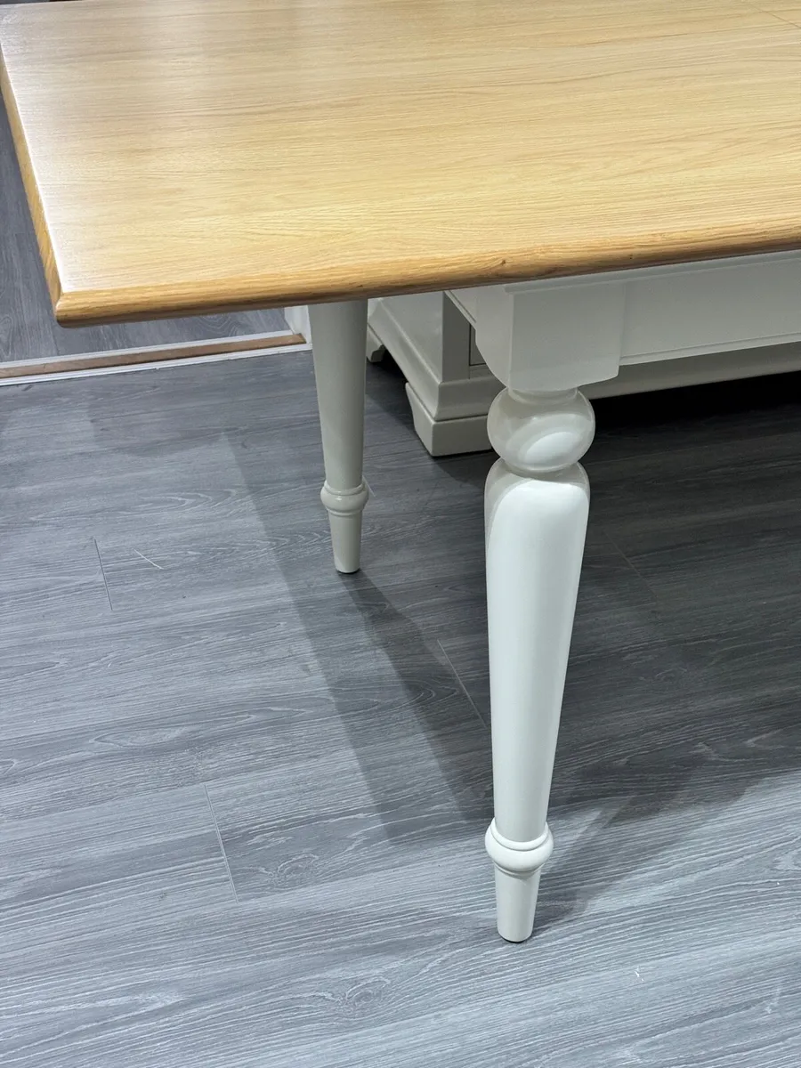 Solid Oak Dining Table Extendable New - Image 4