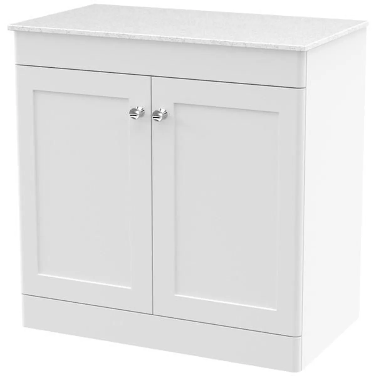 Pair of Nuie Classique Bathroom Vanity Units with White Marble Tops - Image 2