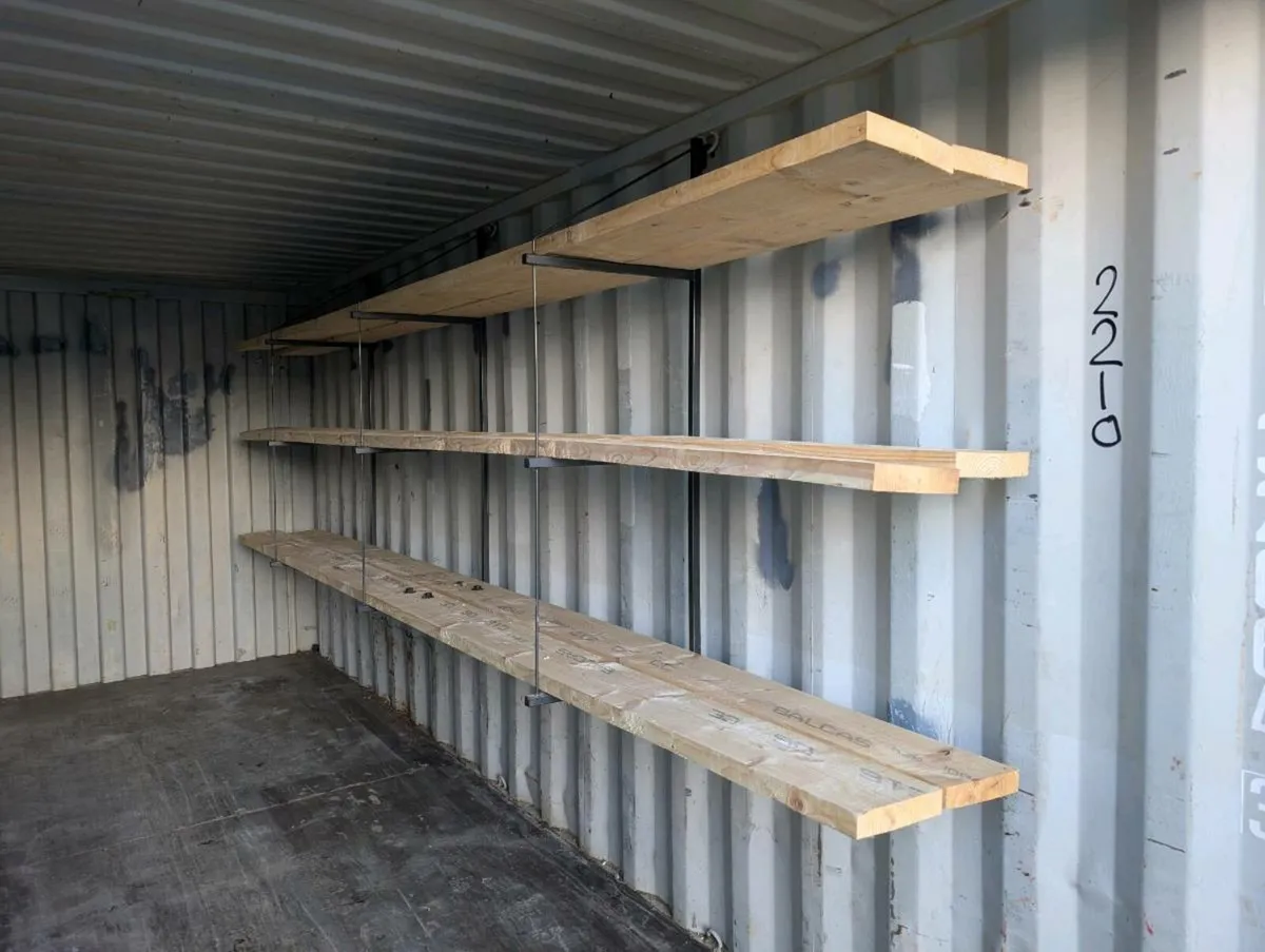 Shipping container shelving bracket x 3 - Image 2
