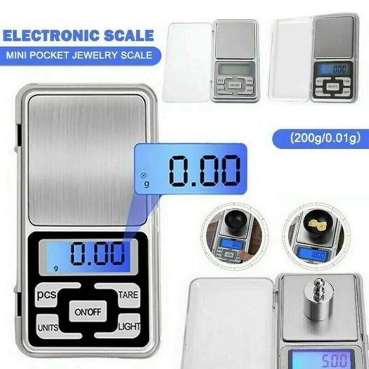Digital Scale Electronic LCD Display Pocket Balanc
