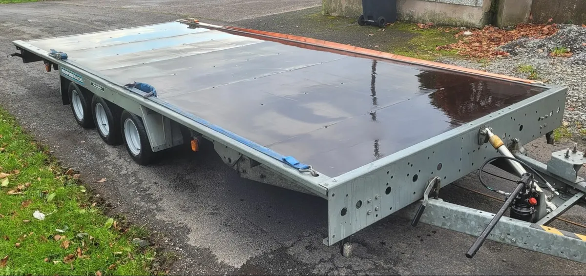 2023 Woodford 18ft Tri-Axle Tilt Bed Transporter - Image 1
