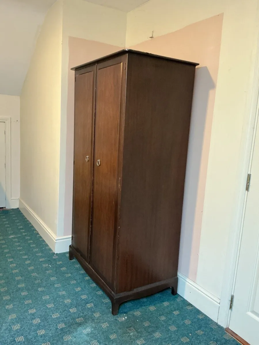 Large Antique Mahogany Wardrobes - Image 4