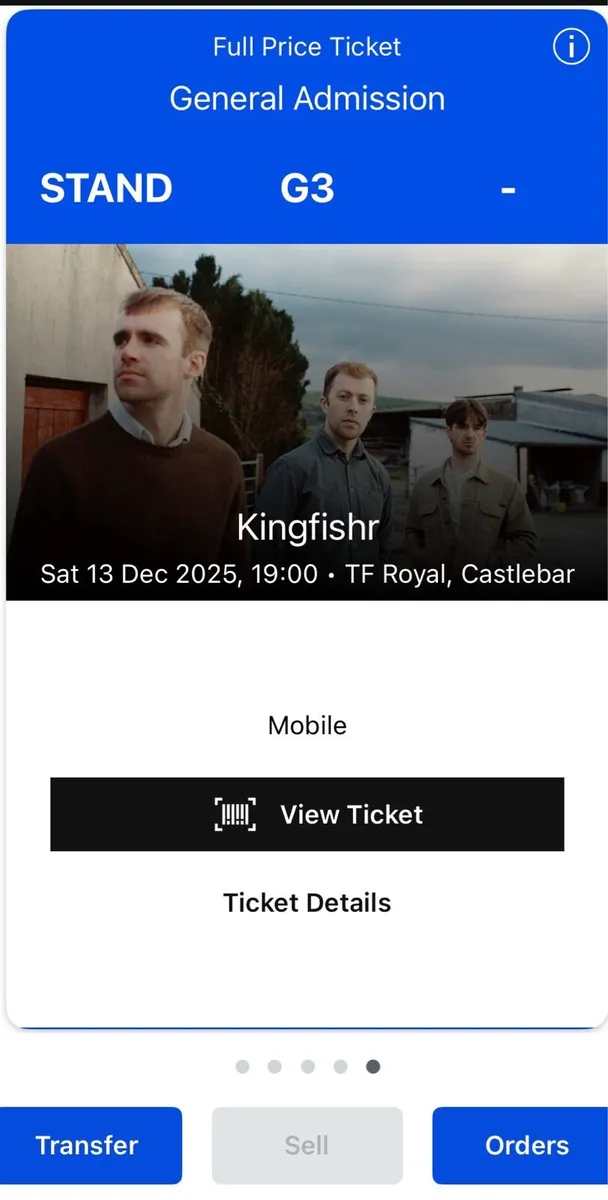 Kingfishr ticket
