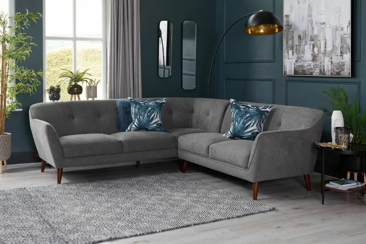 EZ Living Belle Corner Sofa and Armchair - Image 1