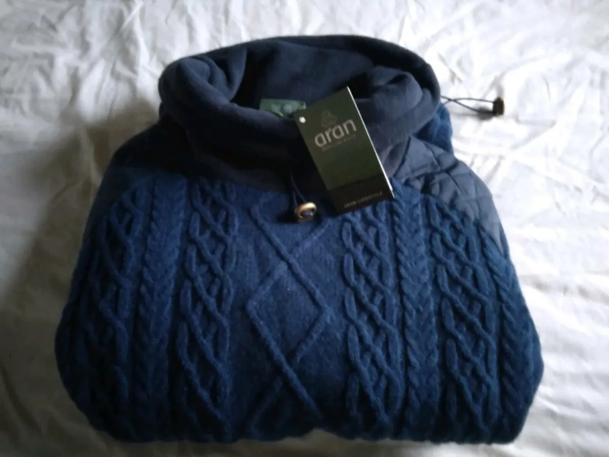 Pure Wool Aran Sweater. Brand New, Unworn - Image 1