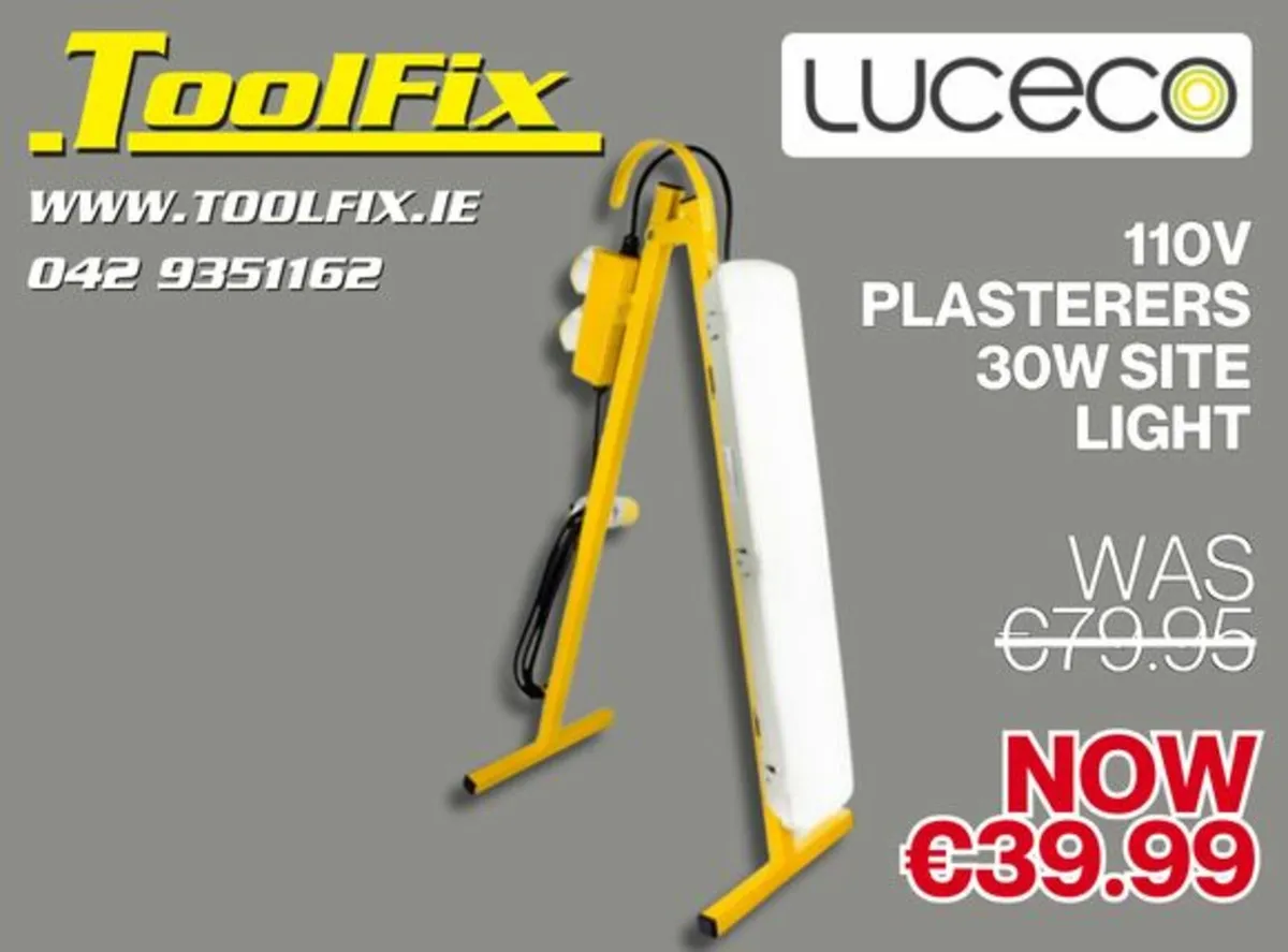 Luceco 110V Plasterers 30W Site Light LSLPL261V-0