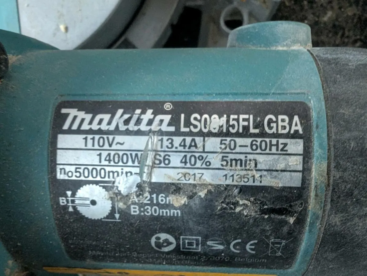 Makita sliding compound mitre saw - Image 3