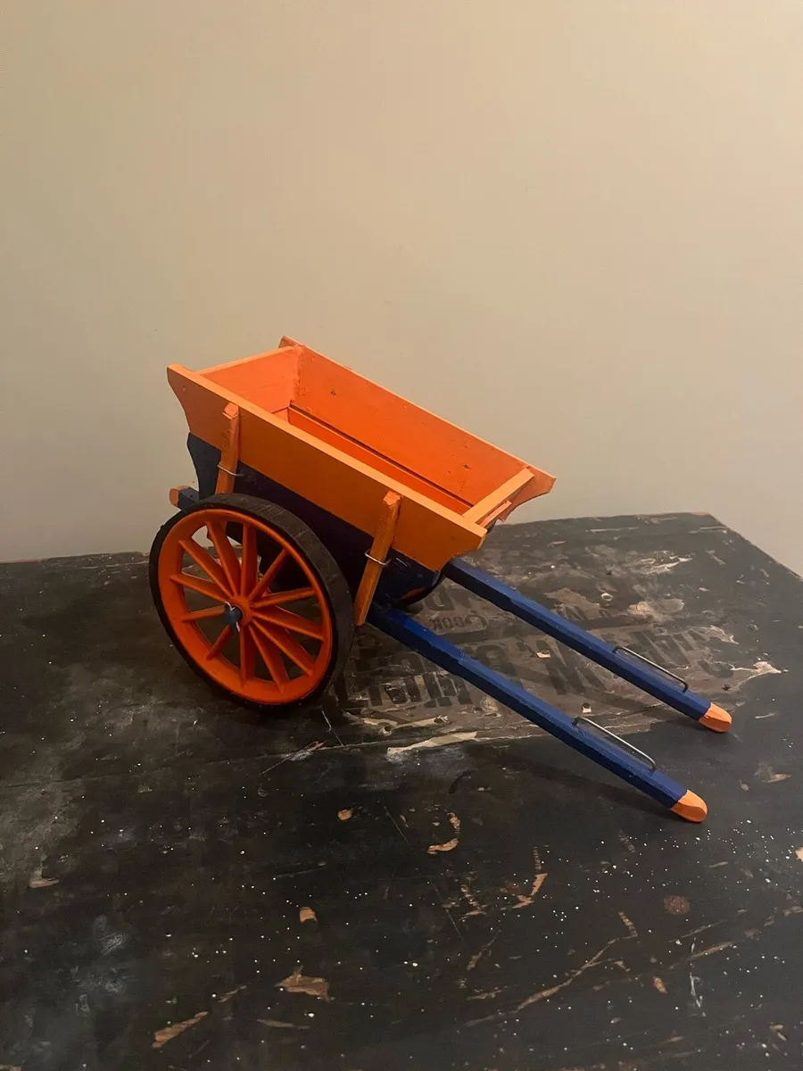 Vintage Scratch Built Model Donkey Cart - Image 1