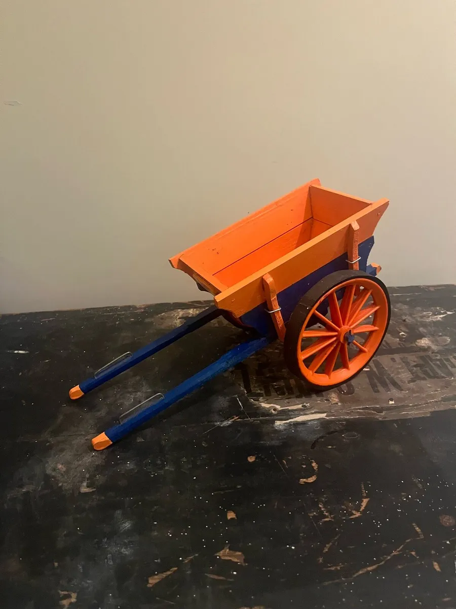 Vintage Scratch Built Model Donkey Cart - Image 2