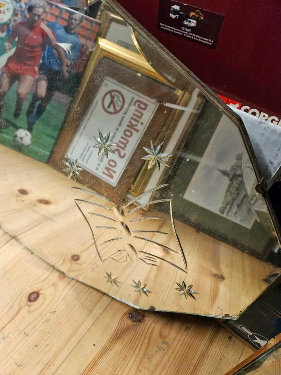 Vintage Artdeco Mirror Butterfly - Image 2