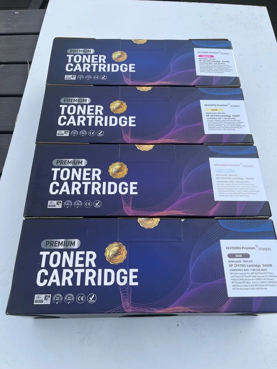 Set of compatible Hp 410X Colour Toners