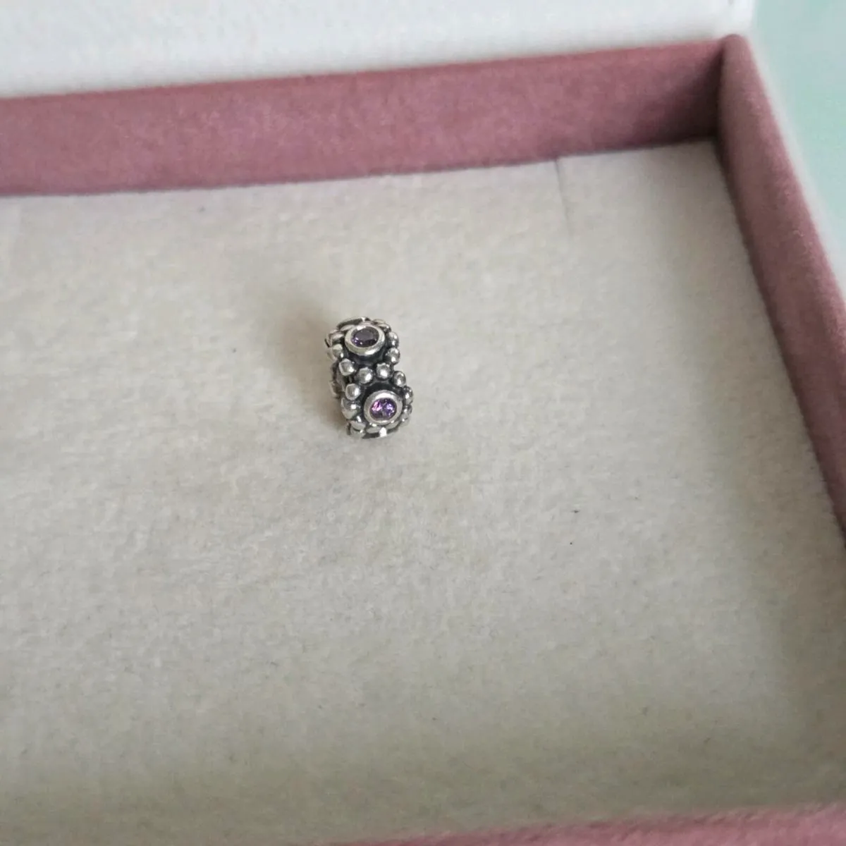 Pandora separately charm purple stone - Image 2