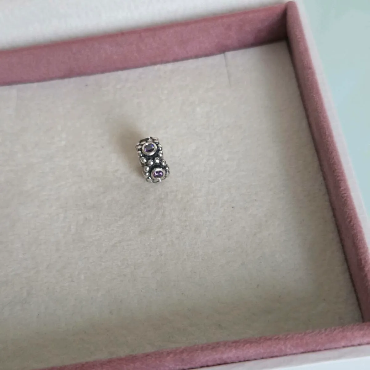 Pandora separately charm purple stone - Image 4