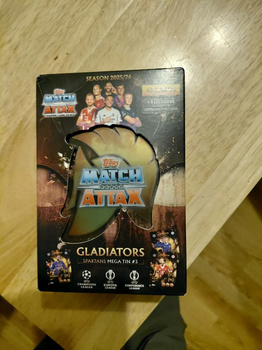Match attax gladiator tins number 2 and 3 - Image 1