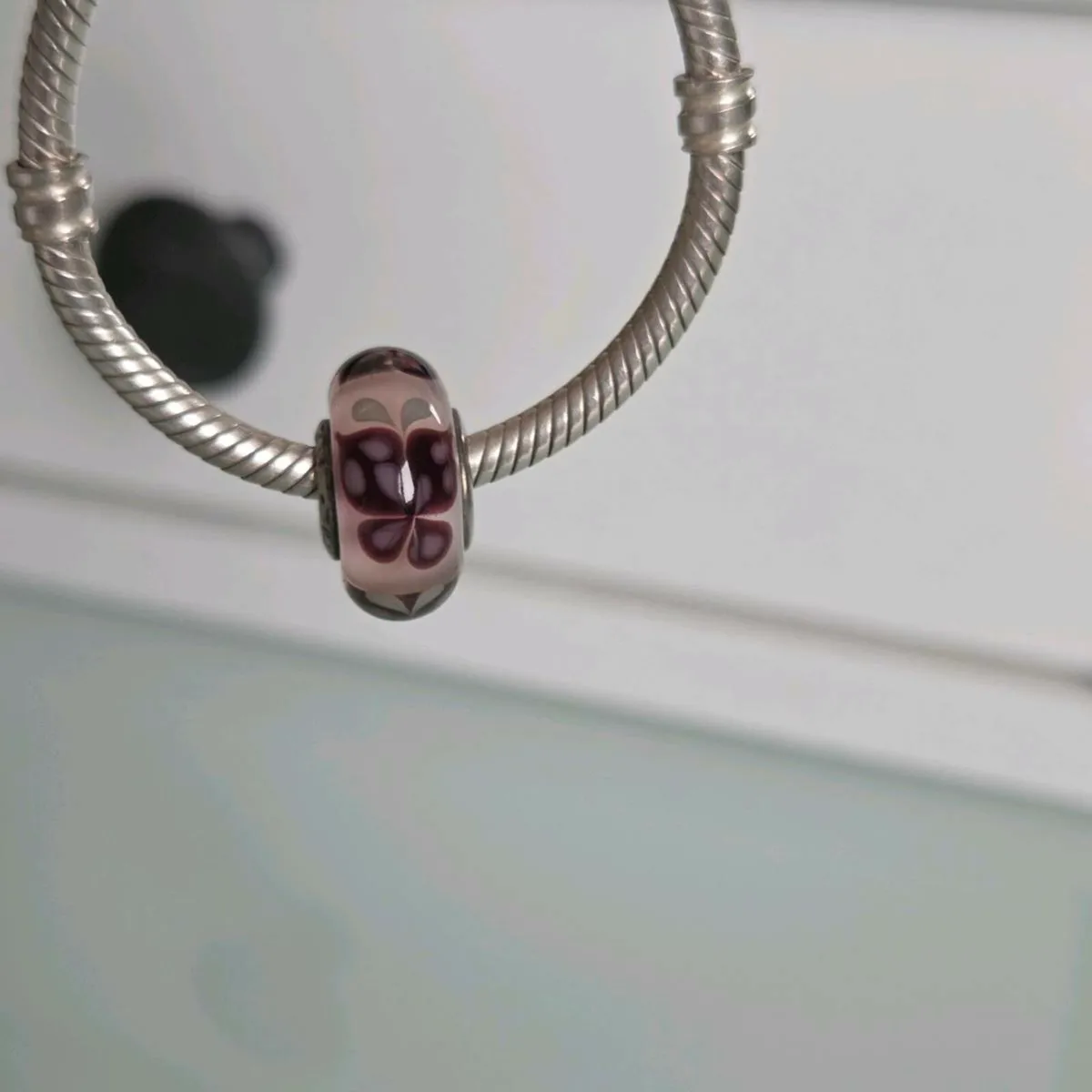 Pandora charm butterfly murano glass - Image 1