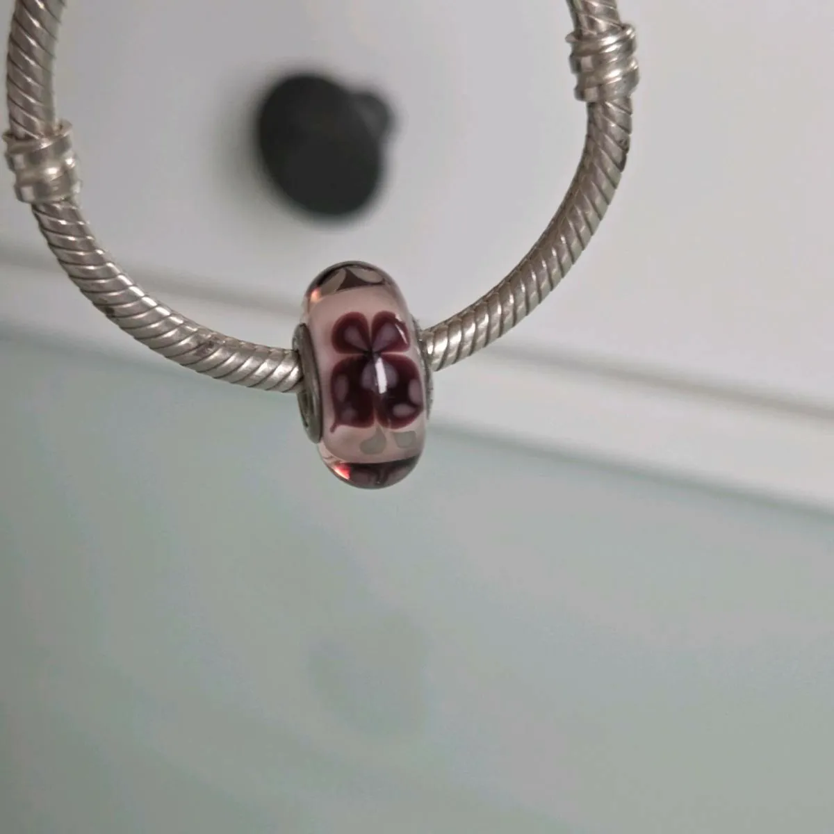 Pandora charm butterfly murano glass - Image 2