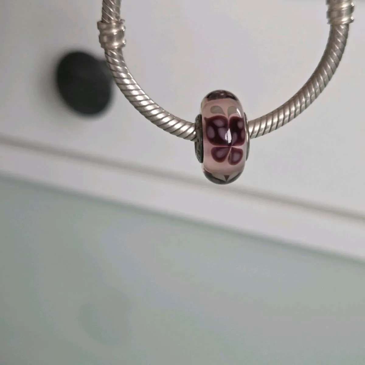 Pandora charm butterfly murano glass - Image 3