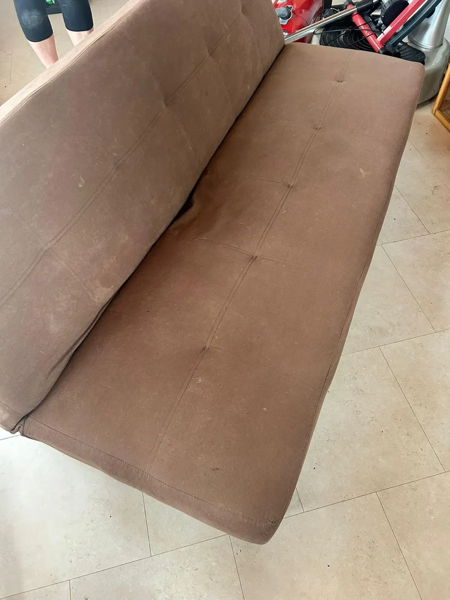 Sofa Bed - Brown Fabric - Image 1