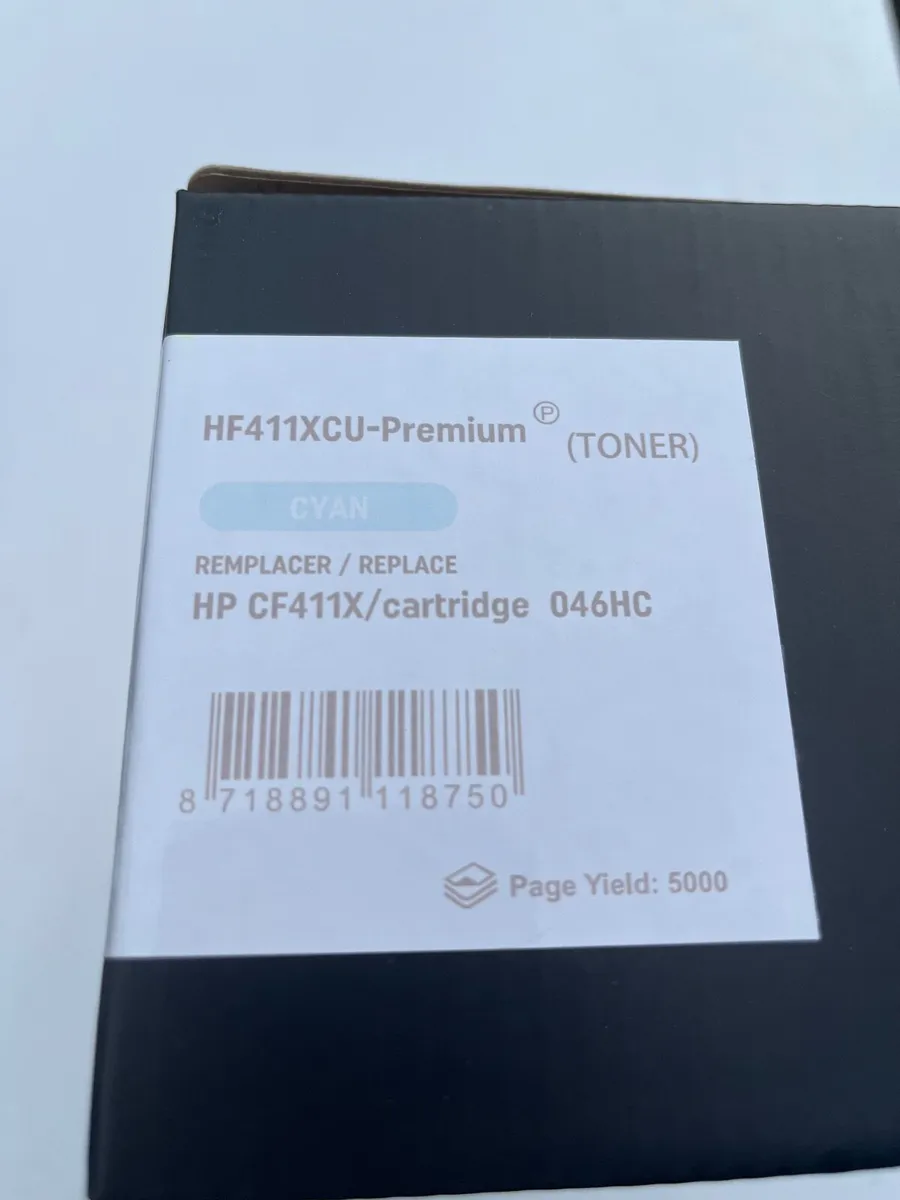 Compatible HP CF411X Cyan Ink Toner - Image 1