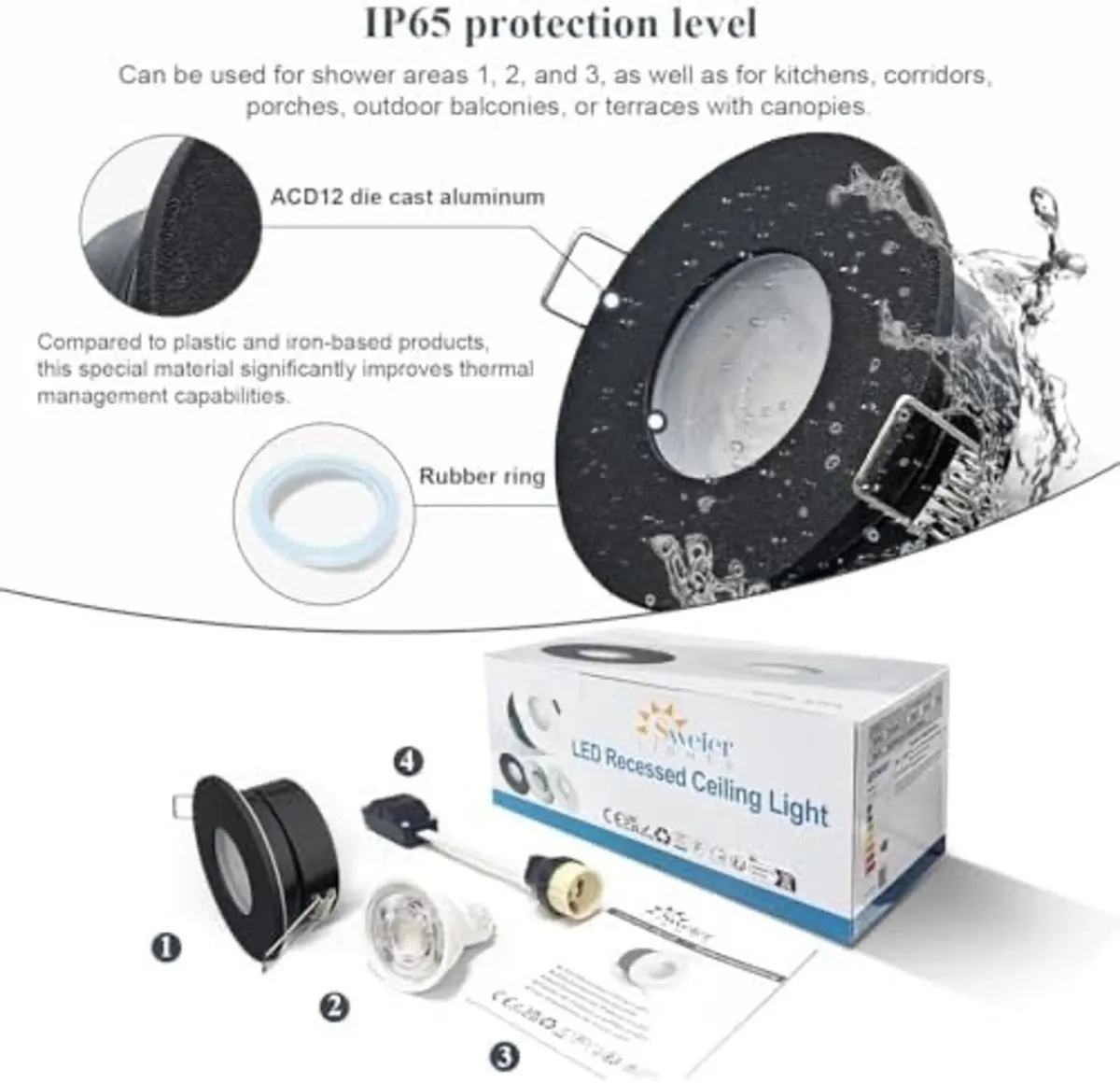 Sweier IP65 SpotLights Recessed - Image 2