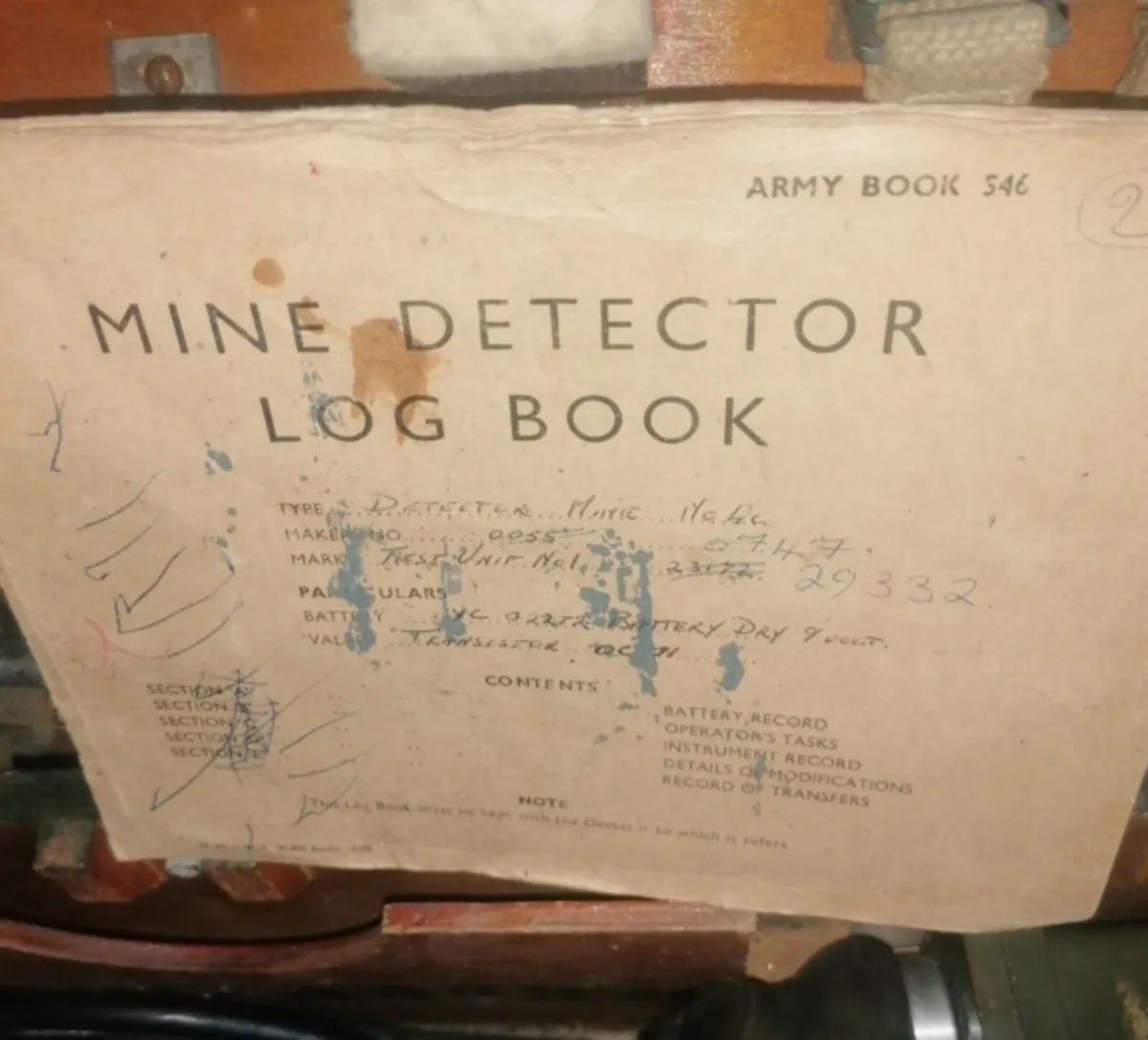 VINTAGE MINE DETECTOR FOR SALE ..1950s.RARE .. - Image 4