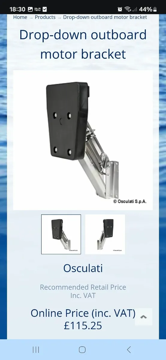 Auxiliary bracket and old Mariner 2.5 2 stroke - Image 3