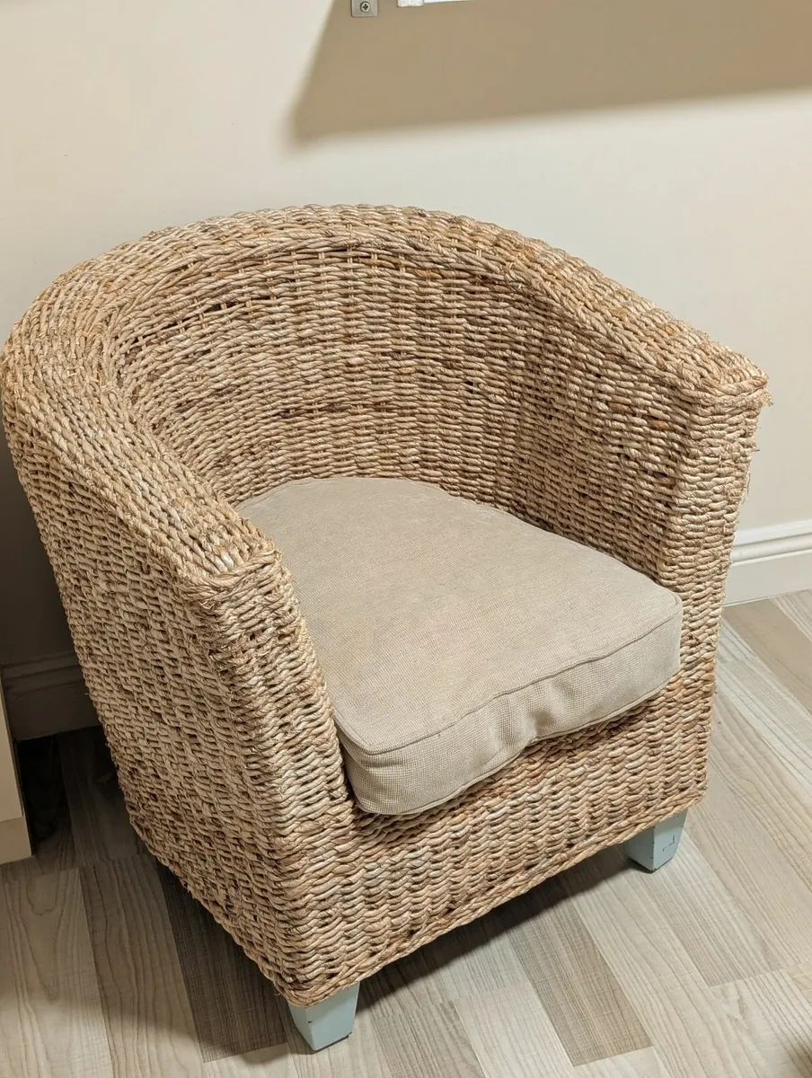 Rattan armchair - Image 1