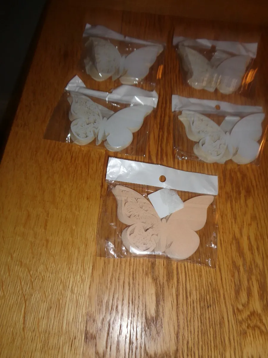 Hollow Butterfly Cup Cards/ Decoration Wine Glass - Image 1