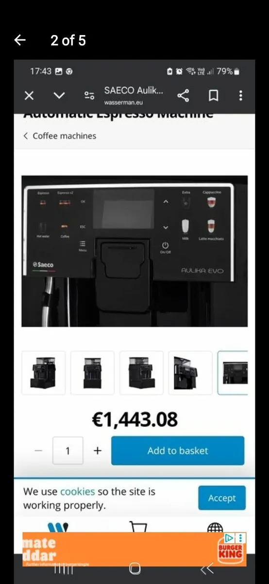 Saeco aulika evo Coffee machine - Image 3