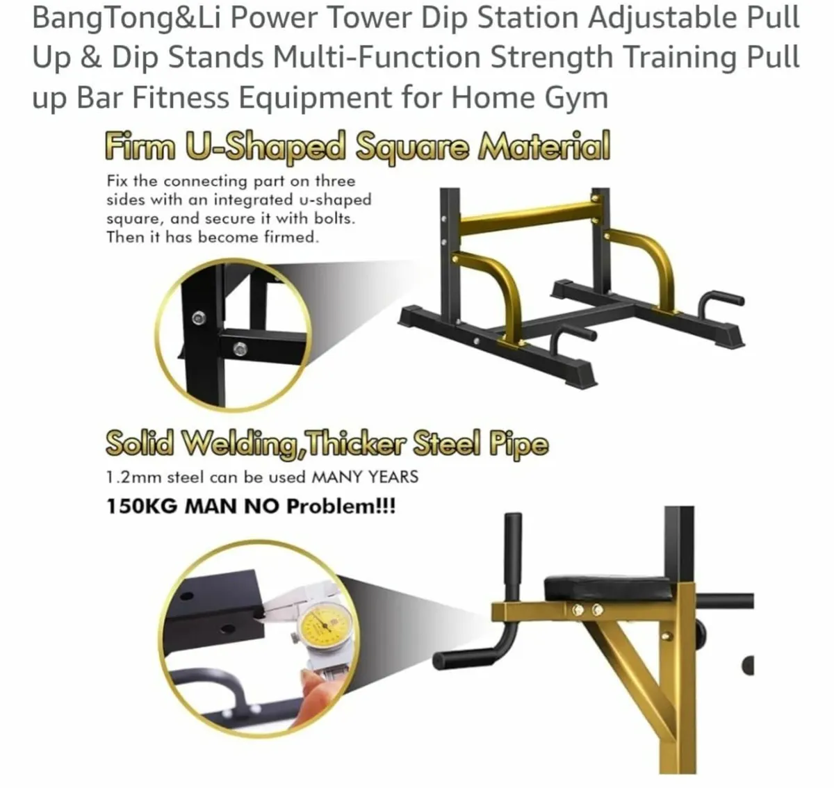 Pull up station Power Tower Dip station 3in1 - Image 4