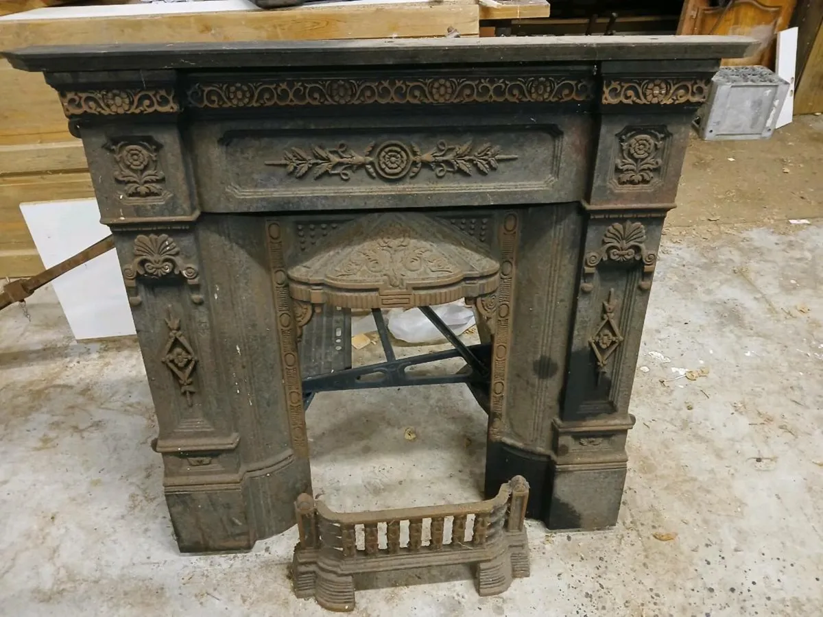 Iron fireplace