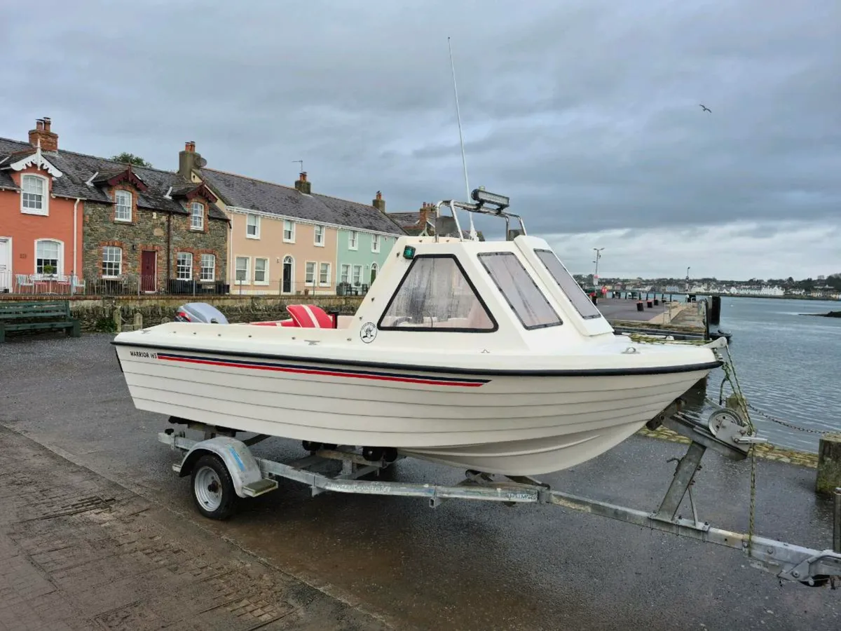 Warrior 165 fishing leisure boat with trailer - Image 1