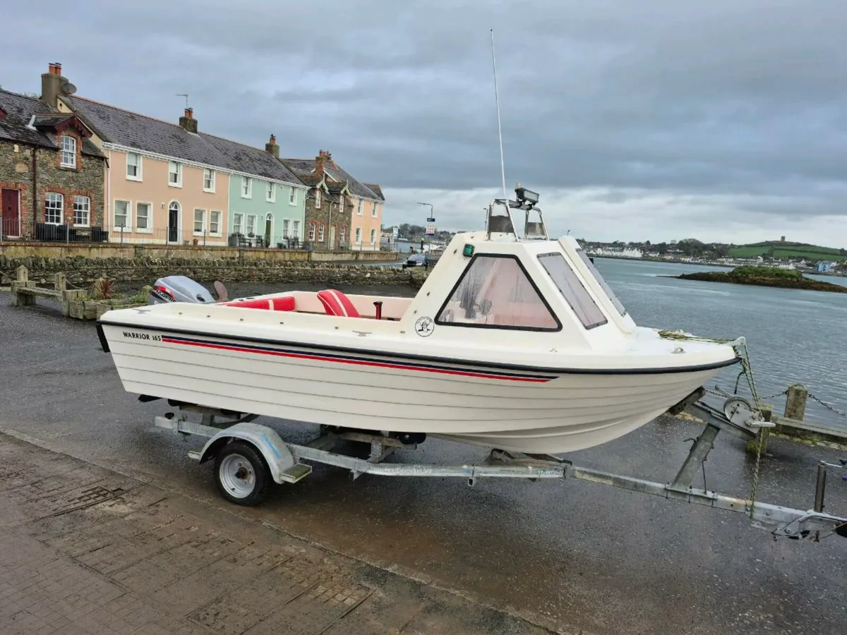Warrior 165 fishing leisure boat with trailer - Image 4
