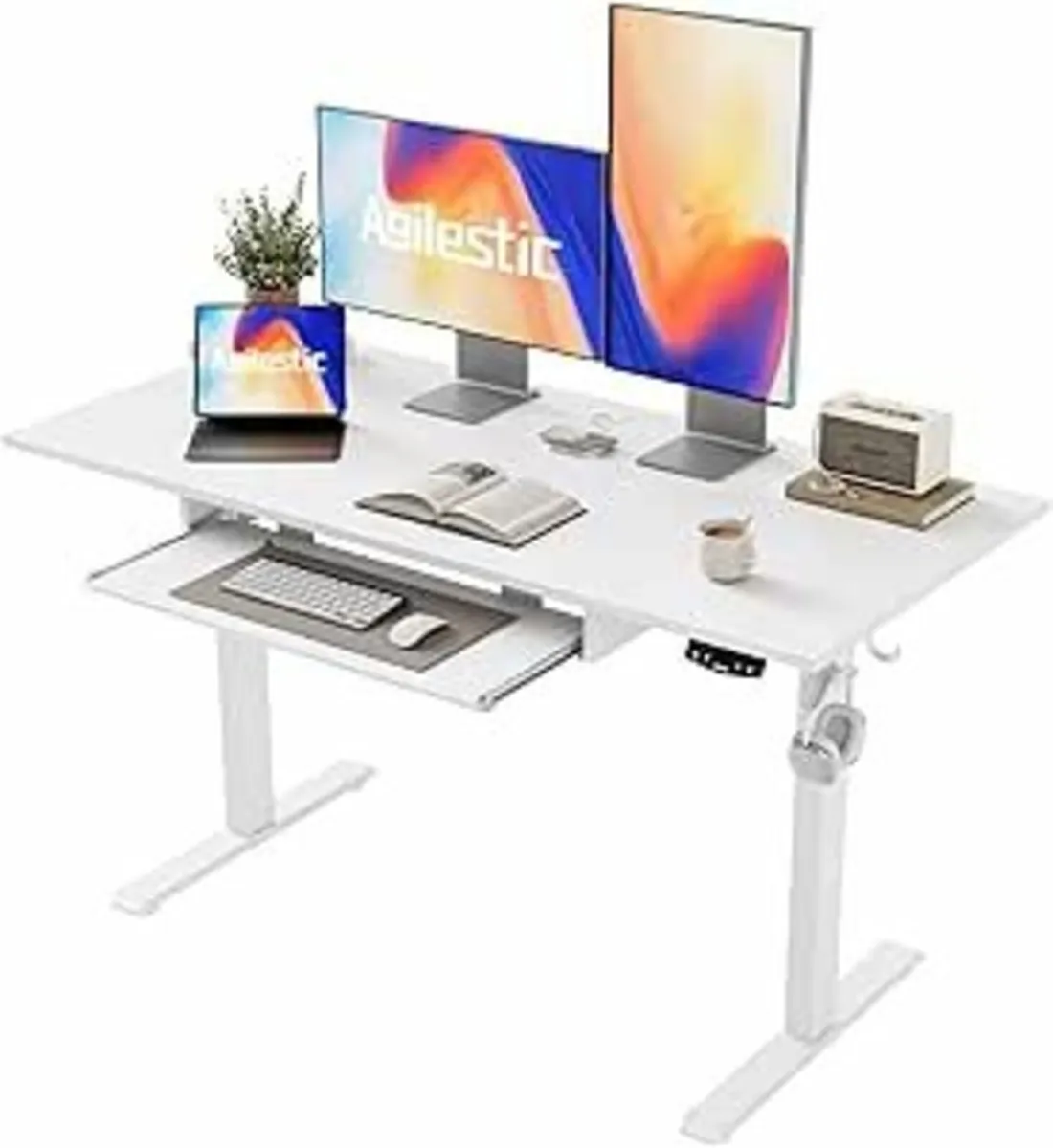 Height Adjustable Desk Keyboard Tray 120x60cm - Image 2