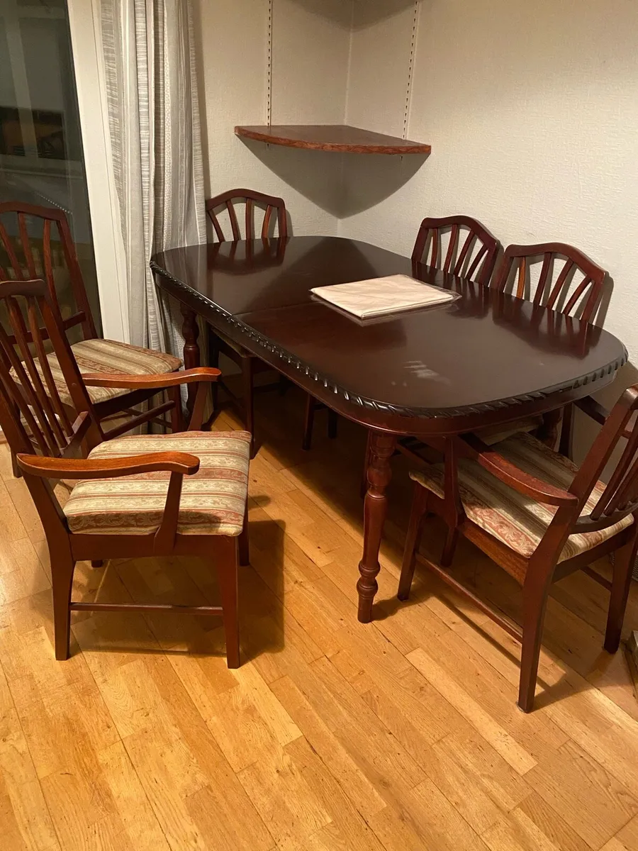 Mahogany table and chairs