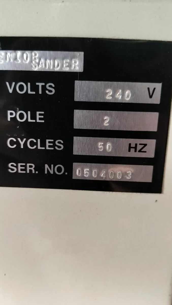 Single phase Axminster Dual drum sander - Image 2