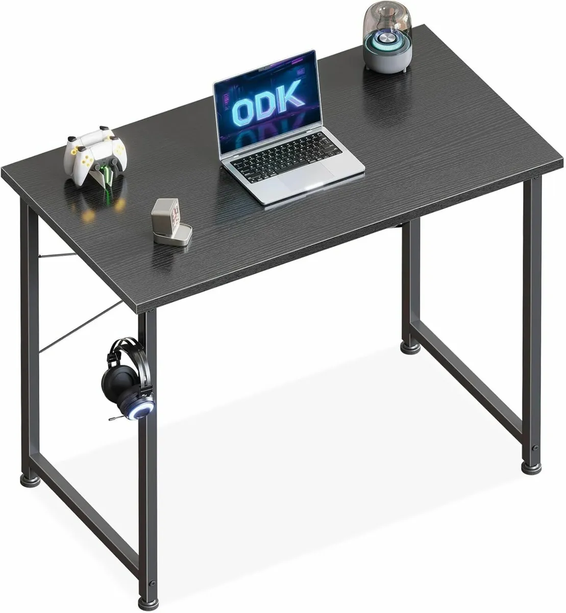 80×40 cm Desk Computer Desk Office Black - Image 1
