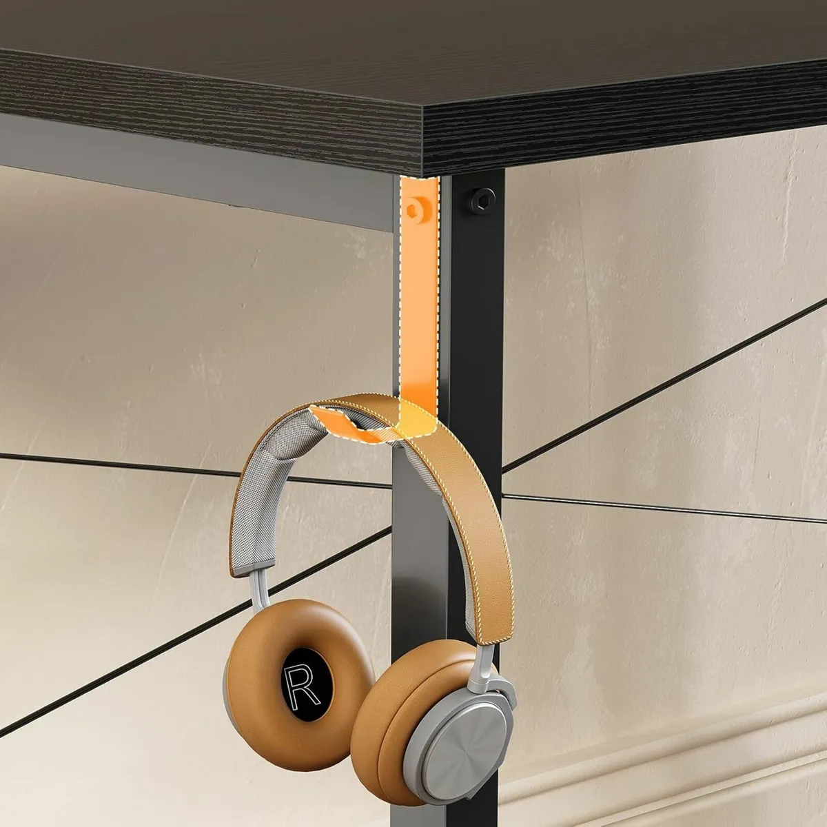 80×40 cm Desk Computer Desk Office Black - Image 3