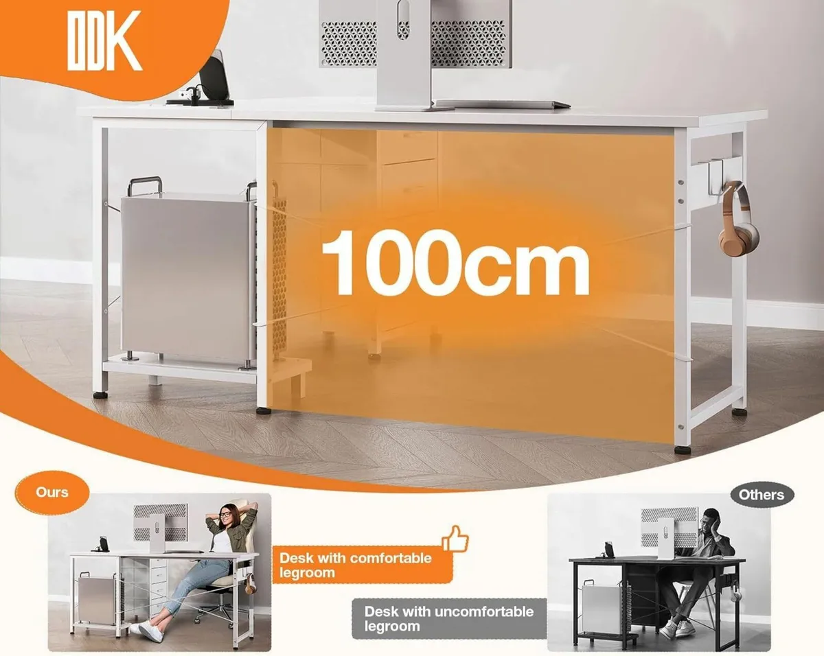 Drawers Reversible Office Desks Office 135×100cm - Image 3